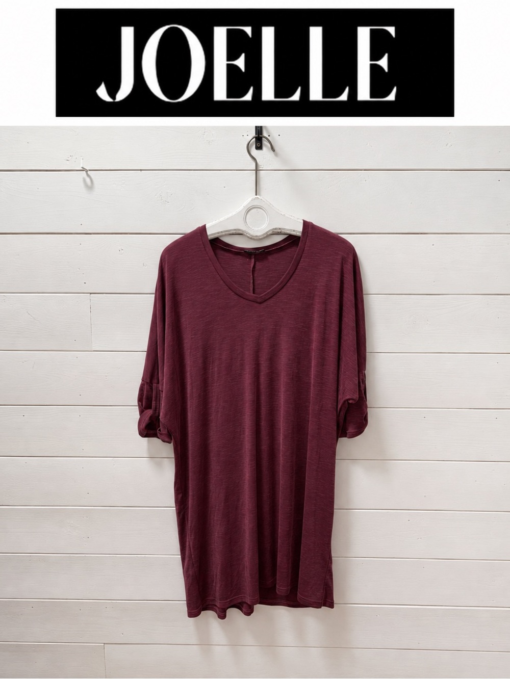 Joelle Oversized Roll-Tab Sleeve Dress – Size M